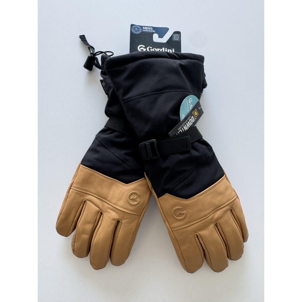 GORDINI Polar Gloves - BLACK GOLD - Large Mens NWT